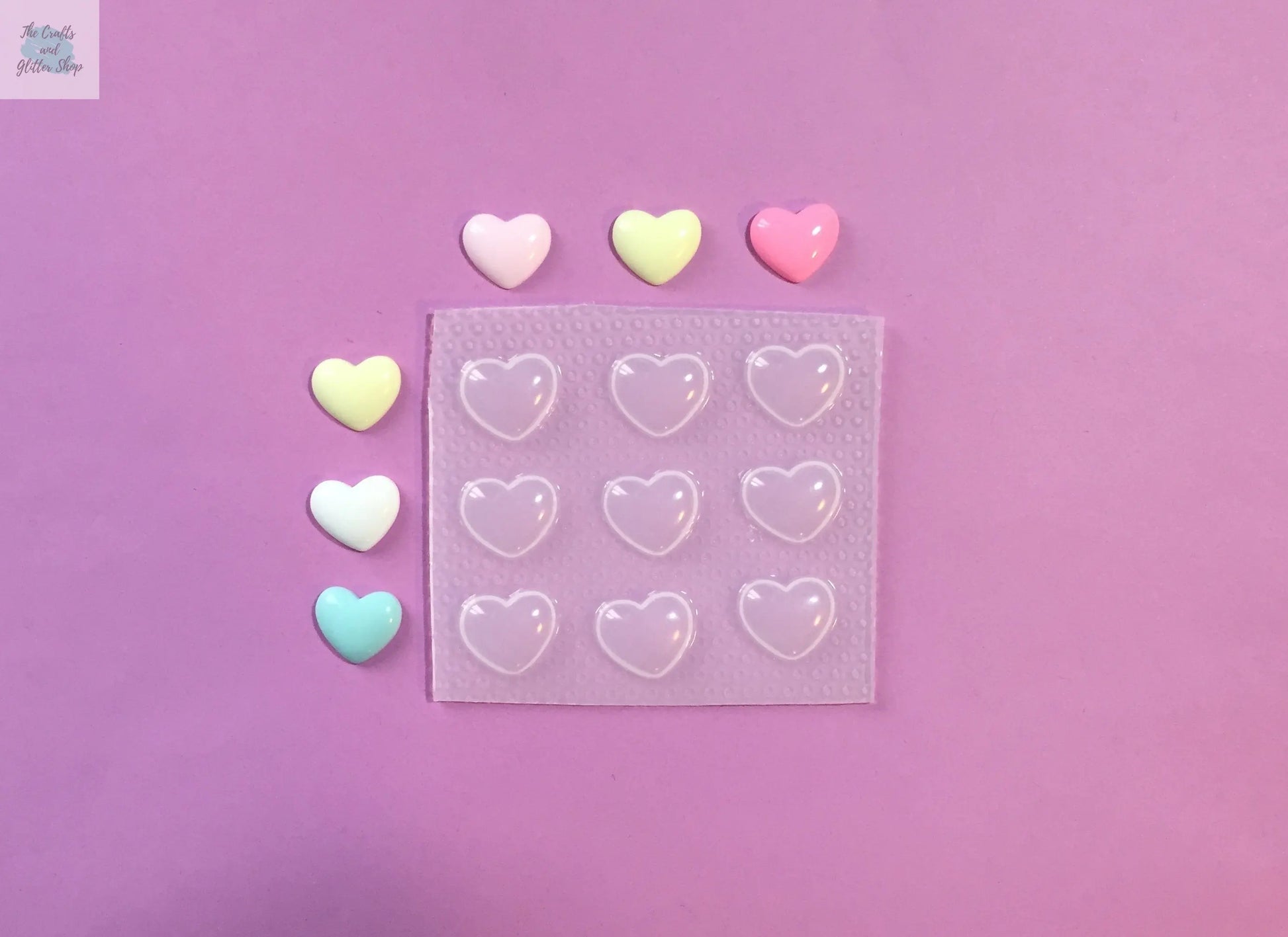 Tiny Bubble Heart Mold The Crafts and Glitter Shop