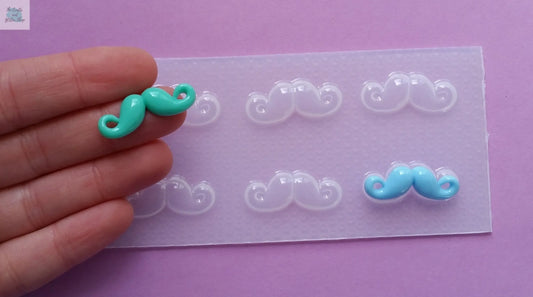 Tiny Mustache Plastic Mold