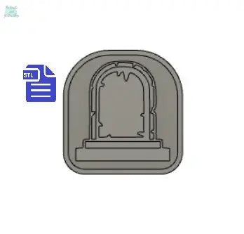 Tombstone STL File - for 3D printing - FILE ONLY - with tray included to make silicone molds - diy freshies mold - The Crafts and Glitter Shop