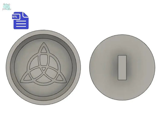 Trinity Knot Bath Bomb Press STL File - for 3D printing - FILE ONLY - print your own molds for bath bomb making Shower Steamer