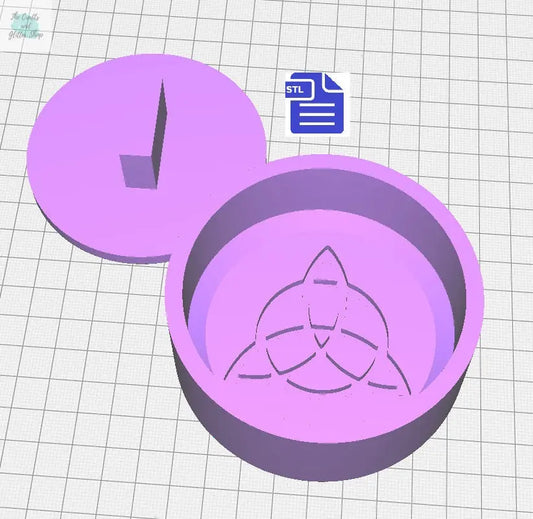 Trinity Knot Bath Bomb Press STL File - for 3D printing - FILE ONLY - print your own molds for bath bomb making Shower Steamer