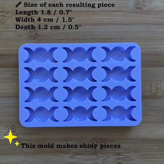 Triple Moon Silicone Mold
