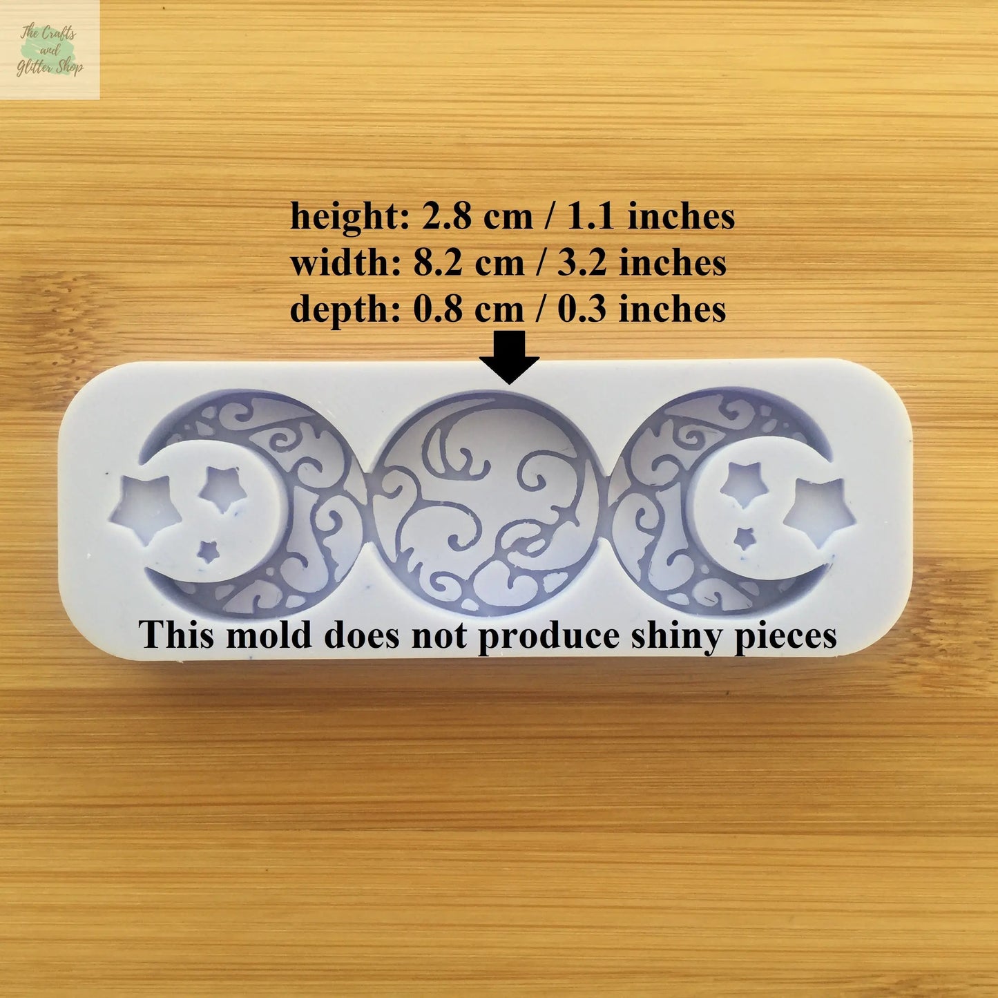 Triple Moon Silicone Mold The Crafts and Glitter Shop