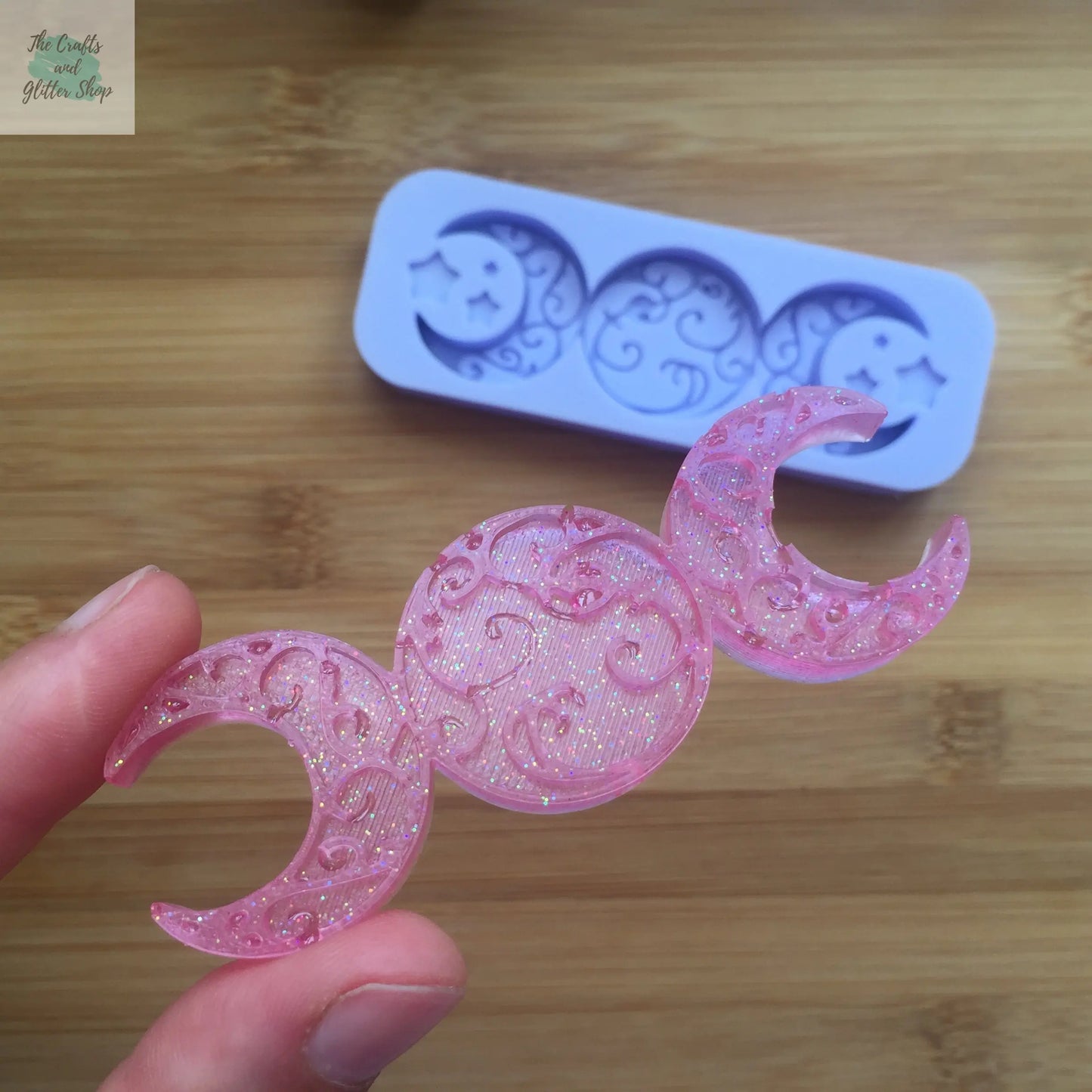 Triple Moon Silicone Mold The Crafts and Glitter Shop