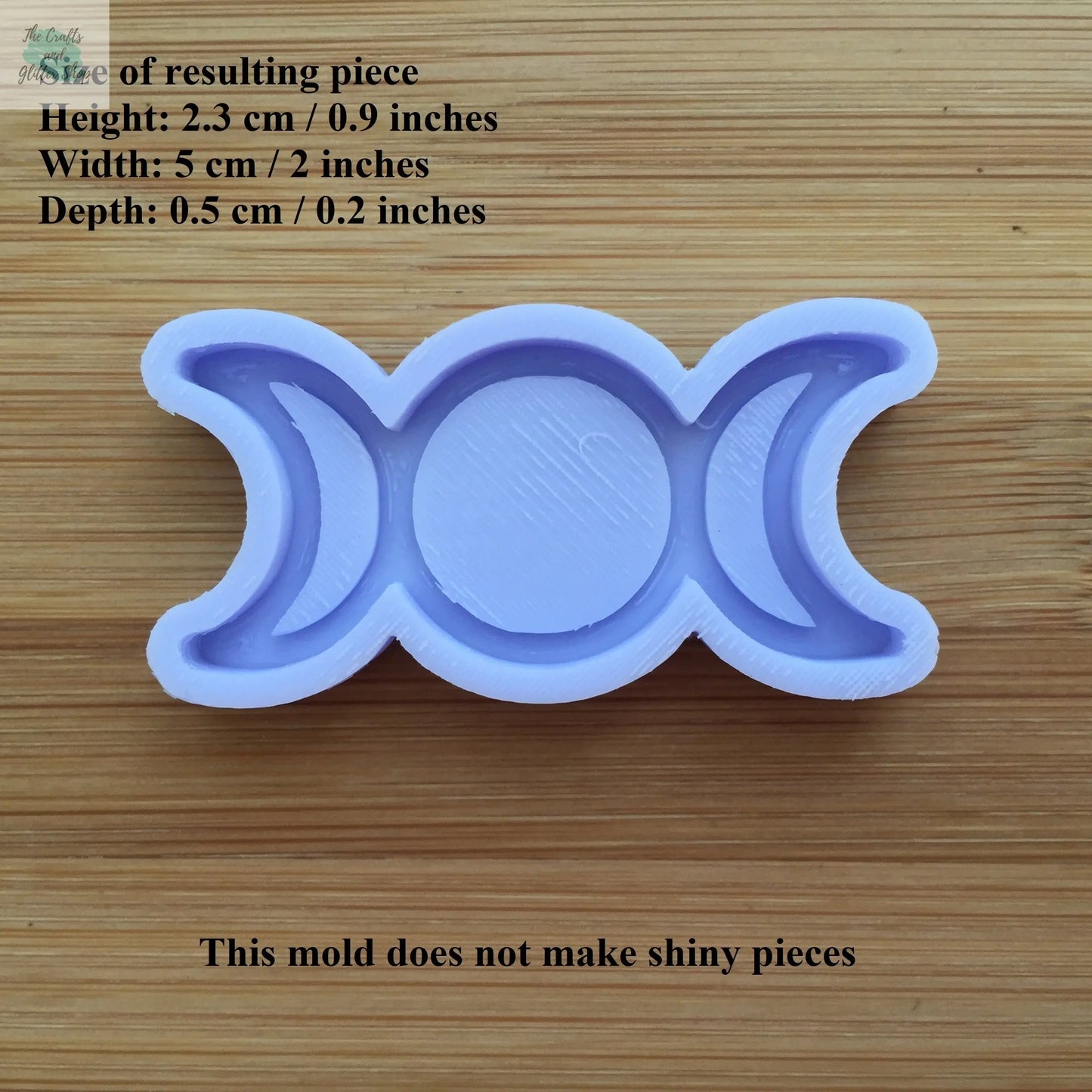 Triple Moon Silicone Mold The Crafts and Glitter Shop