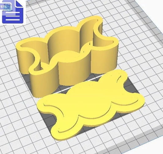 Triple Moon Trinket Dish STL File - for 3D printing - FILE ONLY - Triple Moon Bath Bomb Mold Press - Wicca Trinket Tray with lid