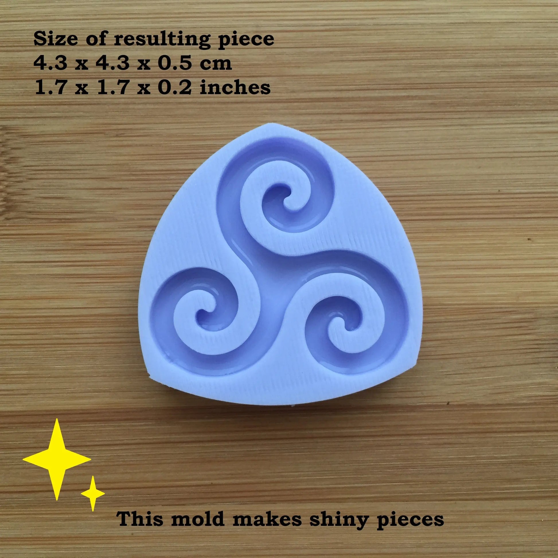 Triple Spiral Silicone Mold