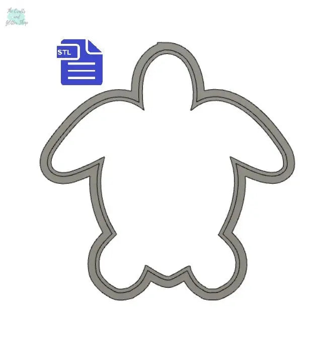 Turtle Cookie Cutter STL File - for 3D printing - FILE ONLY - Digital Download - The Crafts and Glitter Shop
