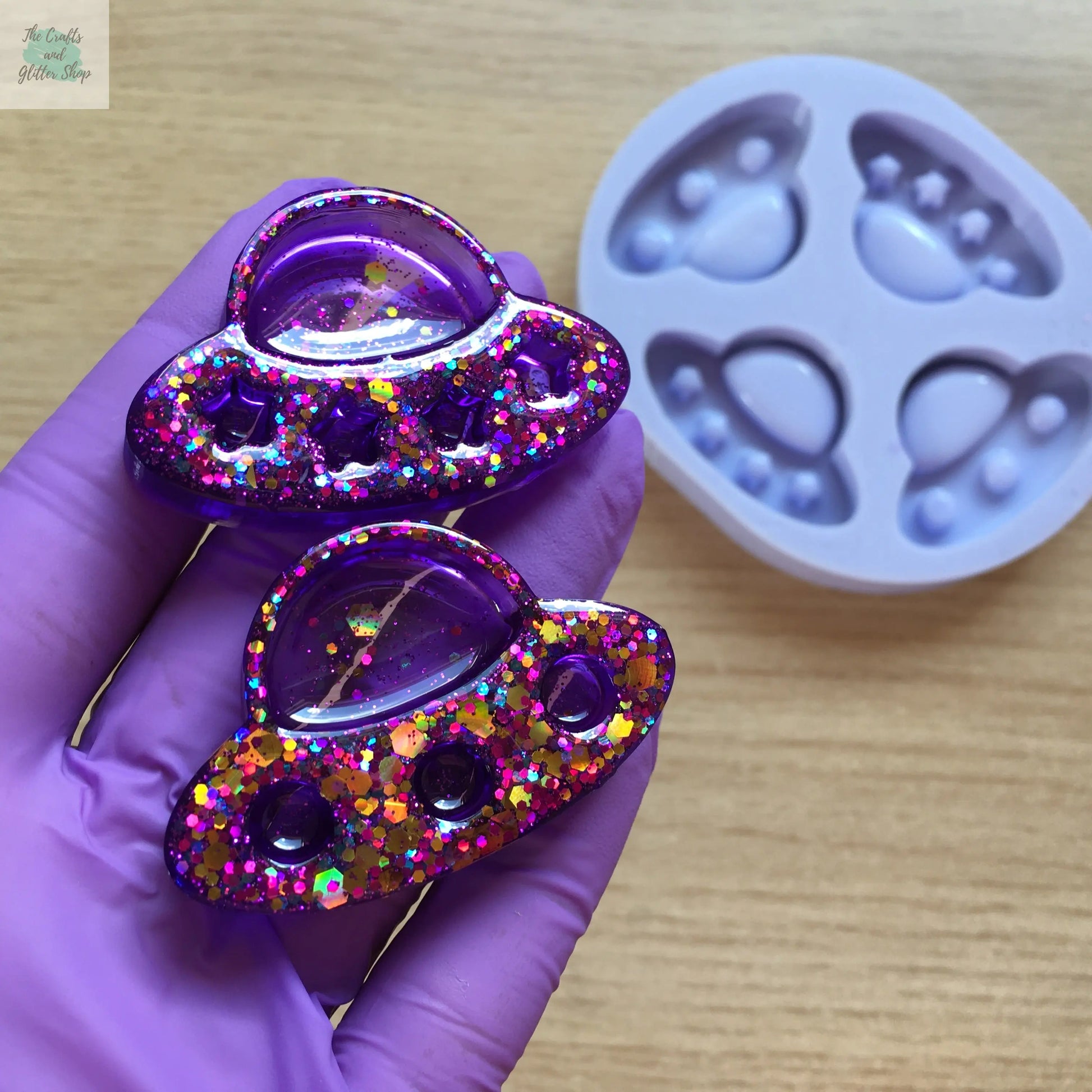 UFO Spaceship Silicone Mold The Crafts and Glitter Shop