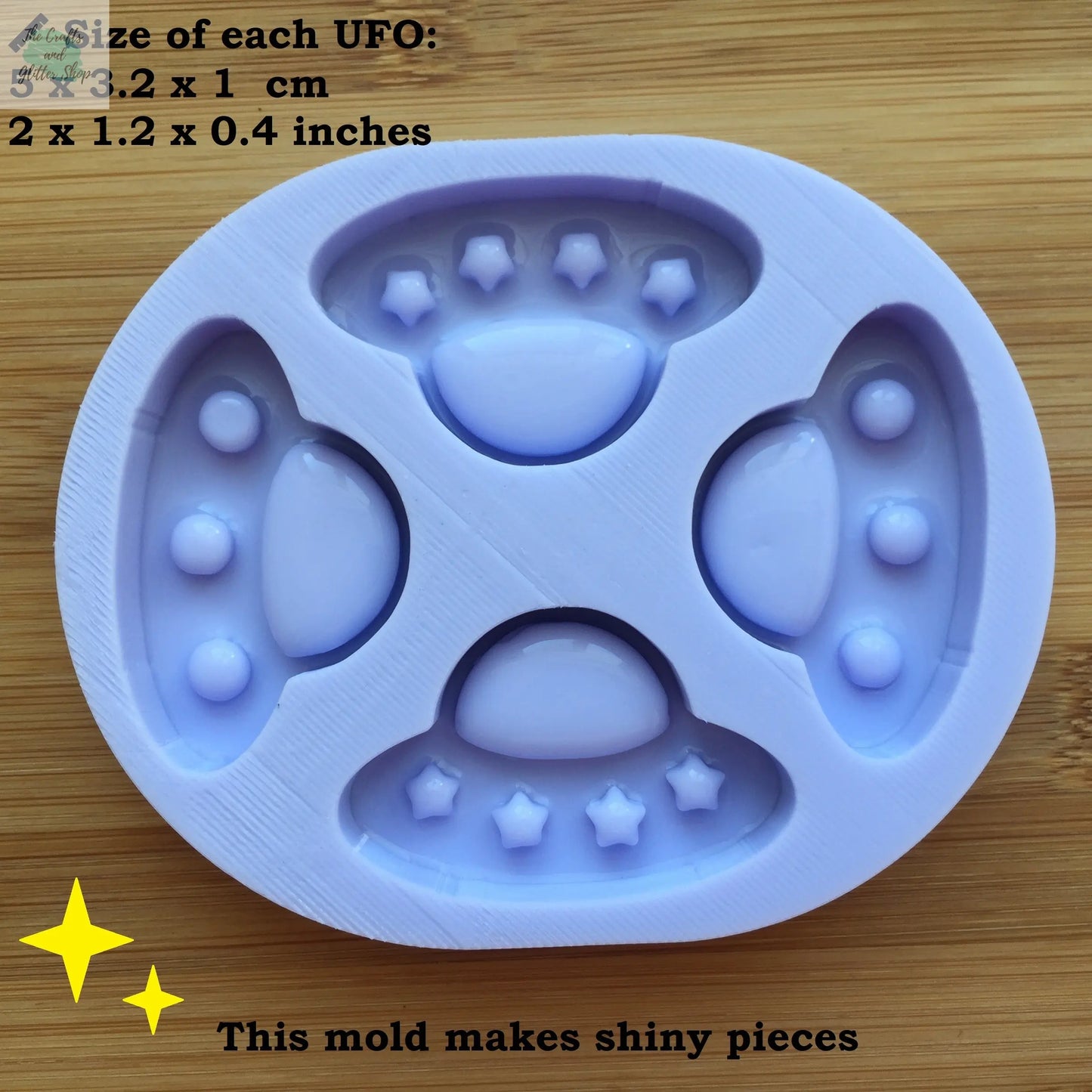 UFO Spaceship Silicone Mold The Crafts and Glitter Shop