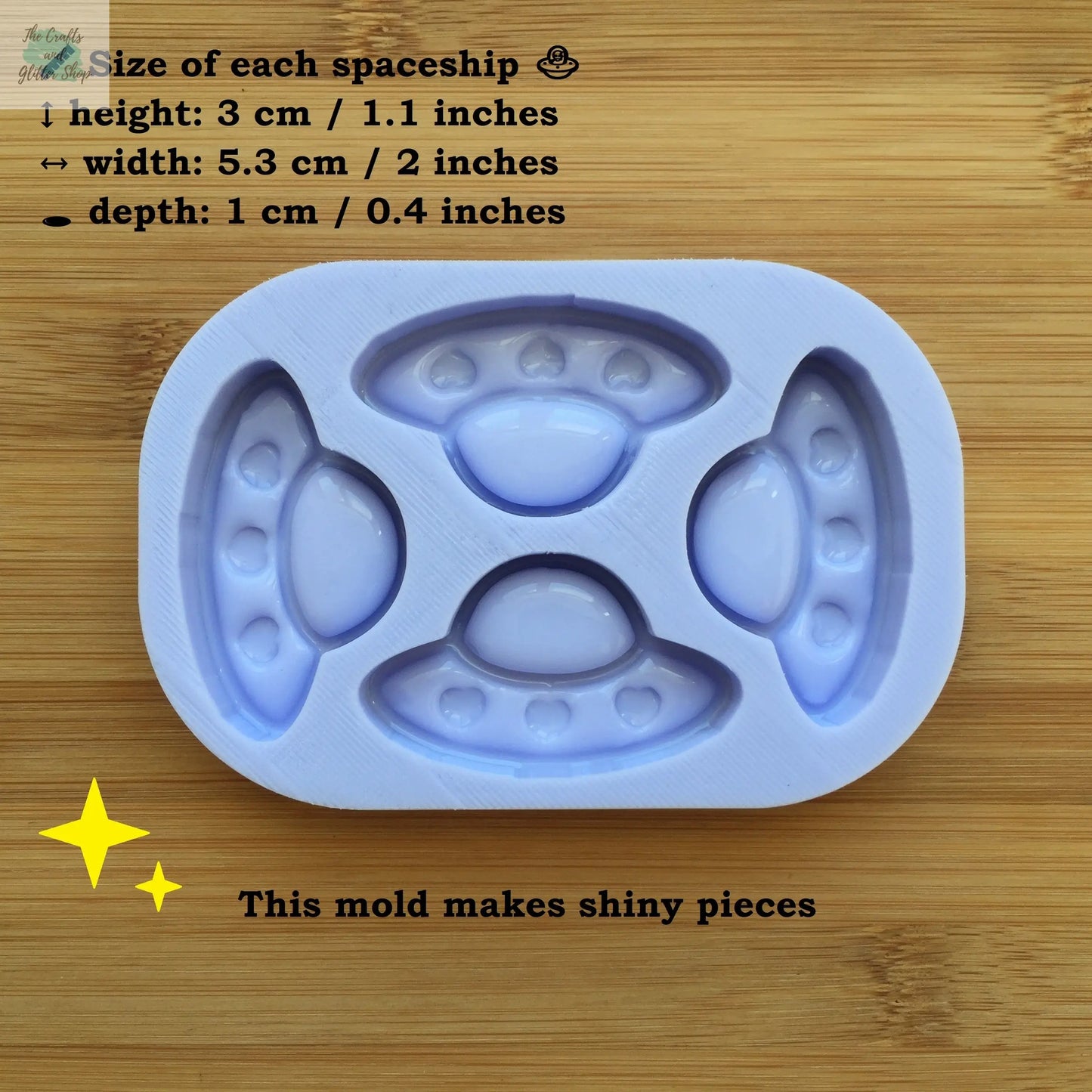 UFO Spaceship Silicone Mold The Crafts and Glitter Shop