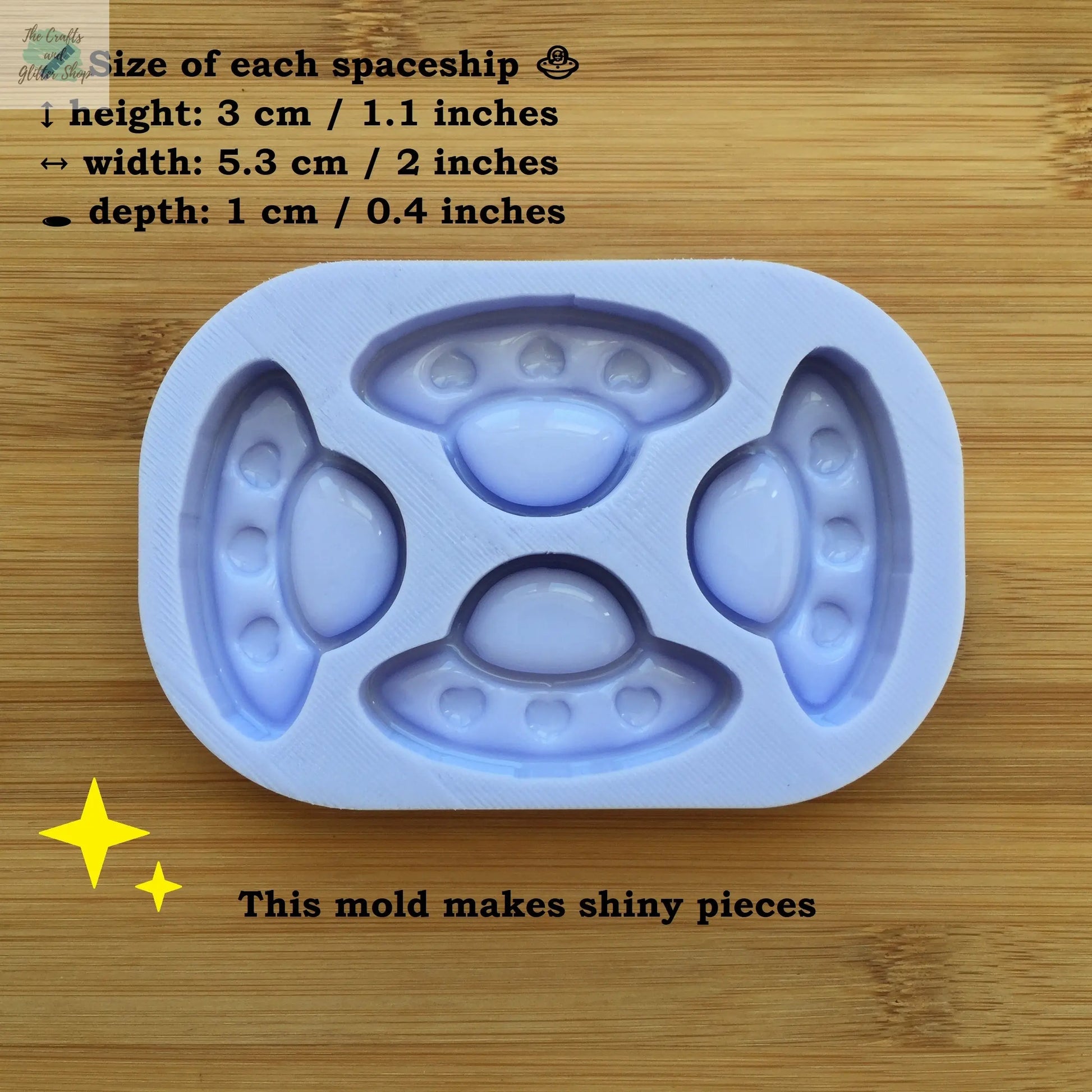 UFO Spaceship Silicone Mold The Crafts and Glitter Shop