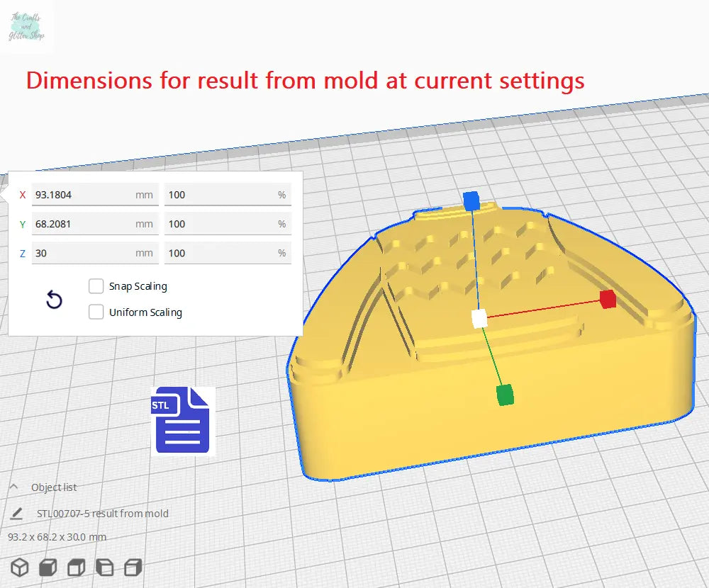 Ugly Christmas Sweater Bath Bomb Mold STL File - for 3D printing - FILE ONLY - The Crafts and Glitter Shop