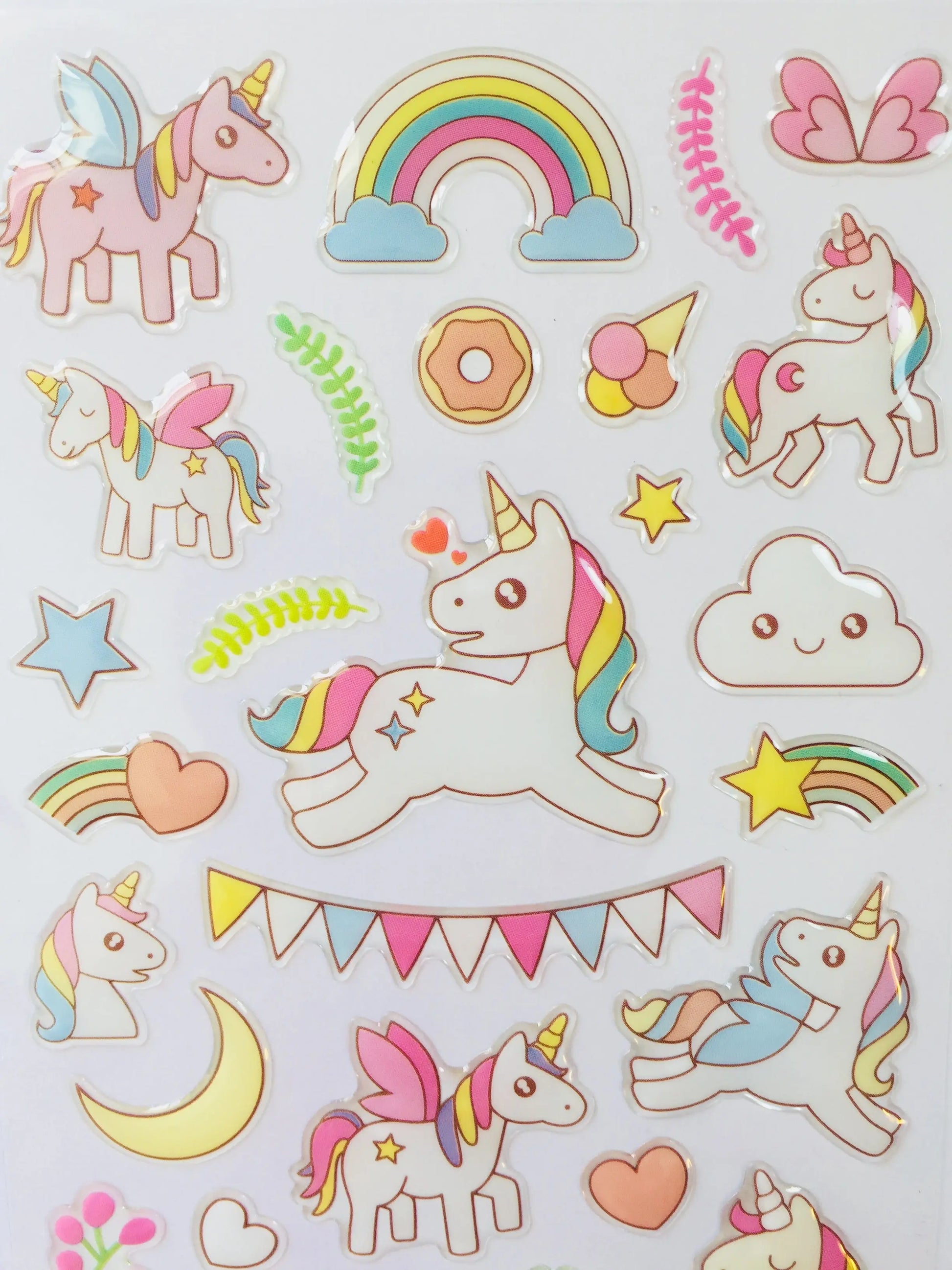 Unicorn Party Epoxy Stickers The Crafts and Glitter Shop