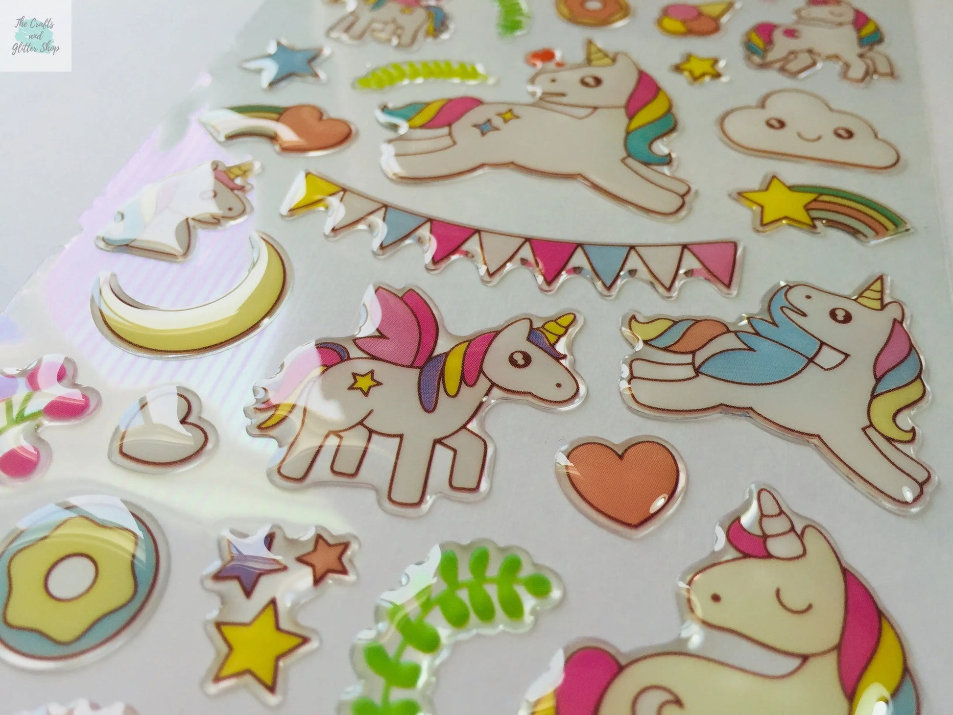 Unicorn Party Epoxy Stickers The Crafts and Glitter Shop