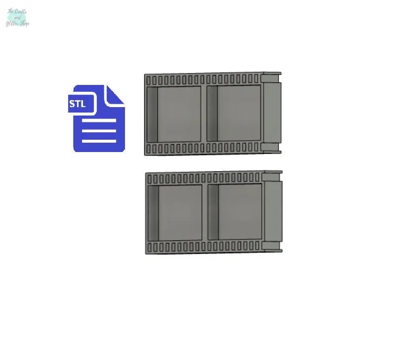 Vintage Film Strip STL File - for 3D printing - FILE ONLY - The Crafts and Glitter Shop