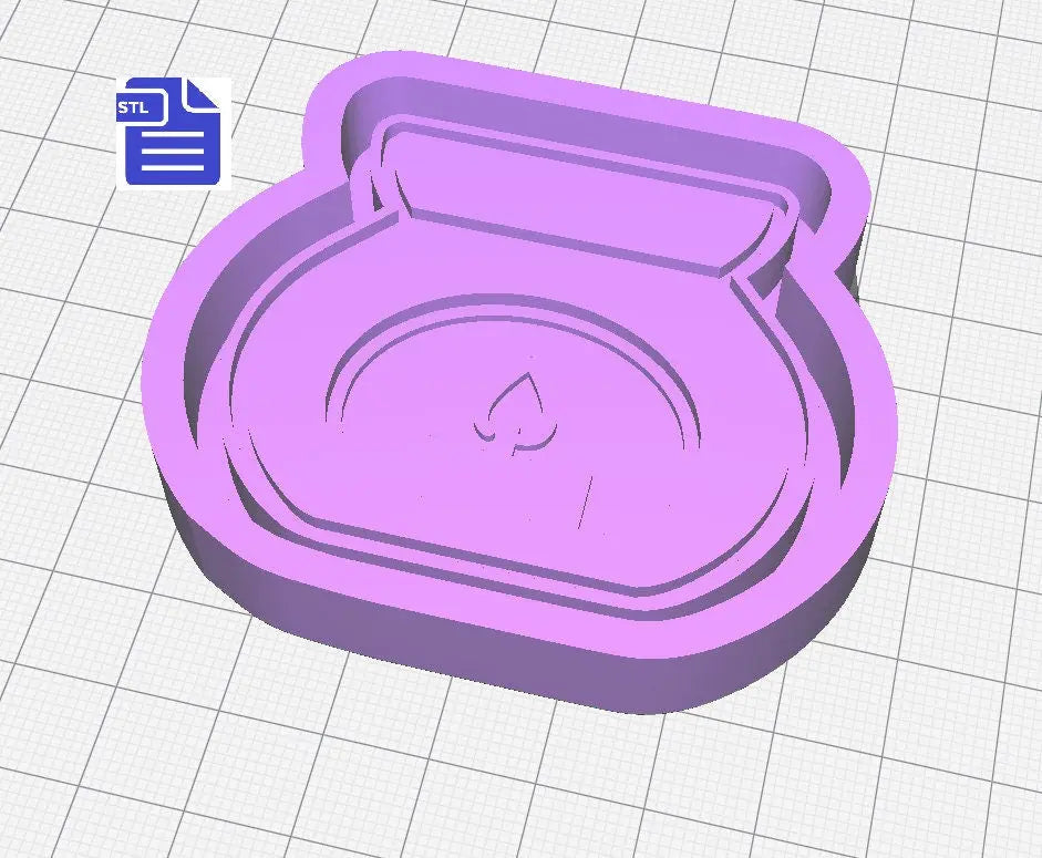 Wax Burner Mold Housing STL File - for 3D printing - FILE ONLY - with tray to make your own silicone molds - diy freshies mold