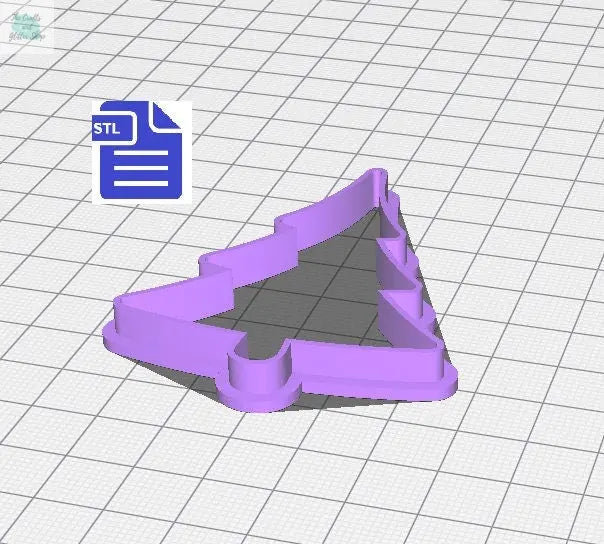 Winter Tree Cookie Cutter STL File - for 3D printing - FILE ONLY - Instant Digital Download - The Crafts and Glitter Shop