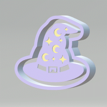 Wizard Hat Silicone Mold Housing Tray STL File