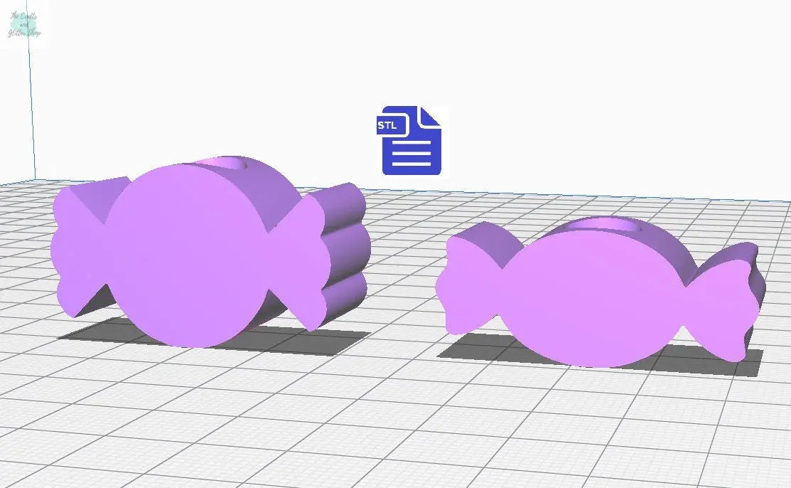 Wrapped Candy Straw Topper STL File - for 3D printing - FILE ONLY - Instant Digital Download - The Crafts and Glitter Shop