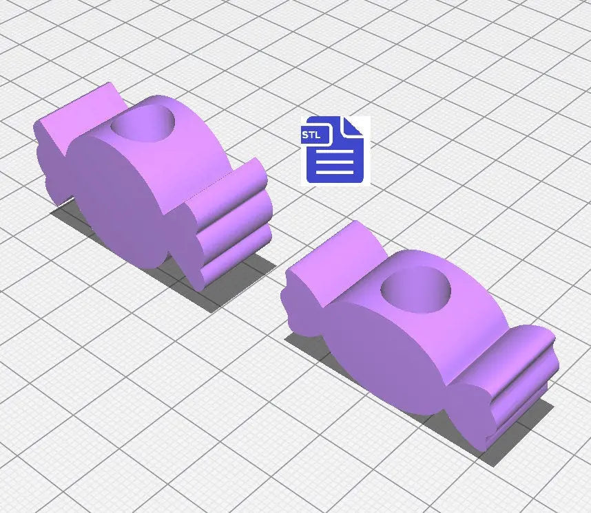 Wrapped Candy Straw Topper STL File - for 3D printing - FILE ONLY - Instant Digital Download - The Crafts and Glitter Shop
