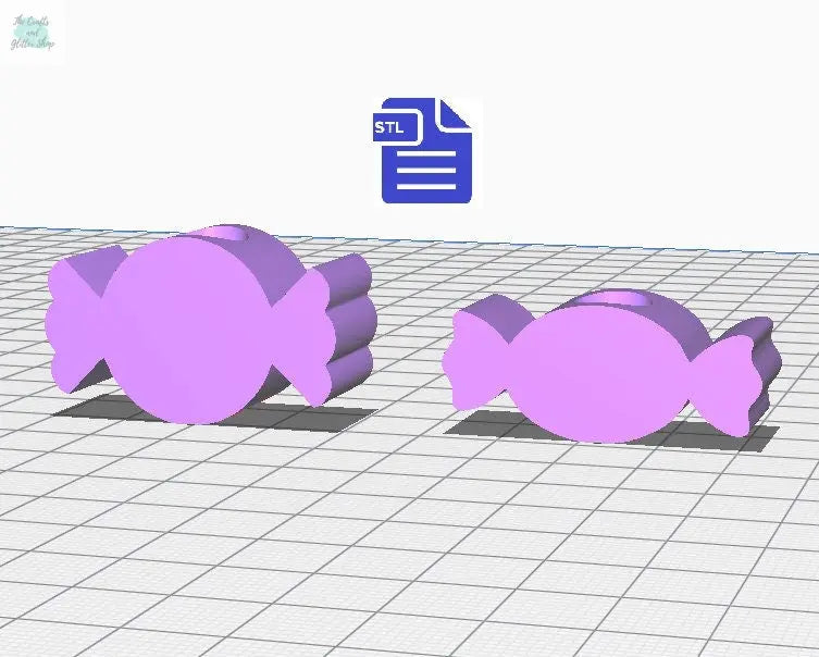 Wrapped Candy Straw Topper STL File - for 3D printing - FILE ONLY - Instant Digital Download