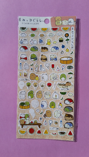 Sumikko Gurashi Stickers - 1 Sheet - Kawaii Stickers