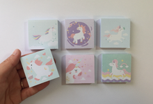 Load image into Gallery viewer, Pastel Unicorn Memo Pad Paper - 75 Sheets
