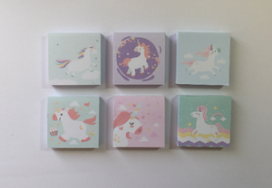 Pastel Unicorn Memo Pad Paper - 75 Sheets