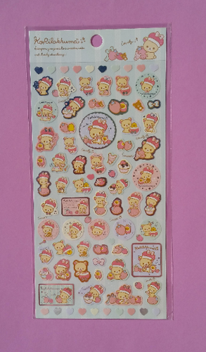 Korilakkuma Stickers - 1 Sheet - Kawaii