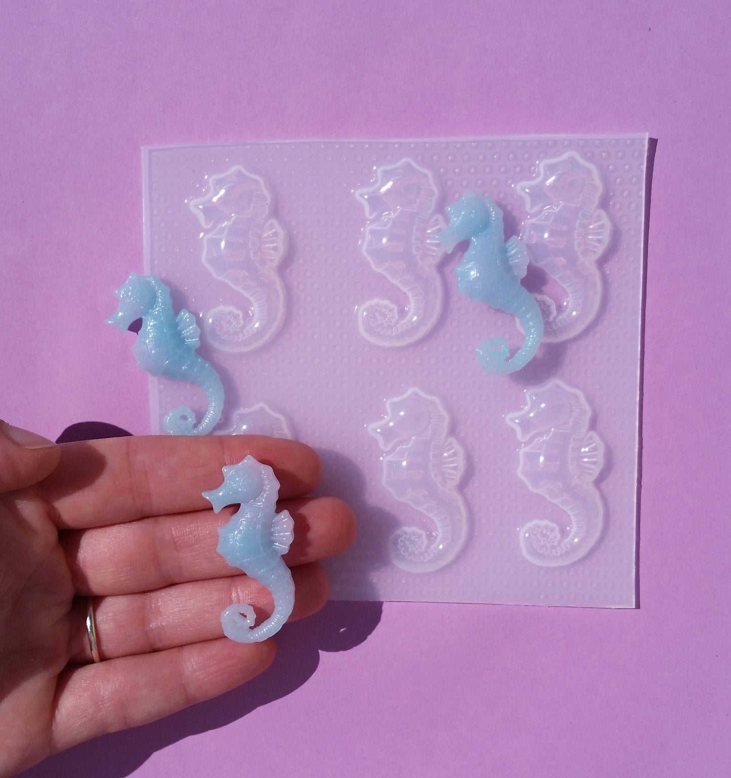 1.6" Realistic Sea horse Plastic Mold