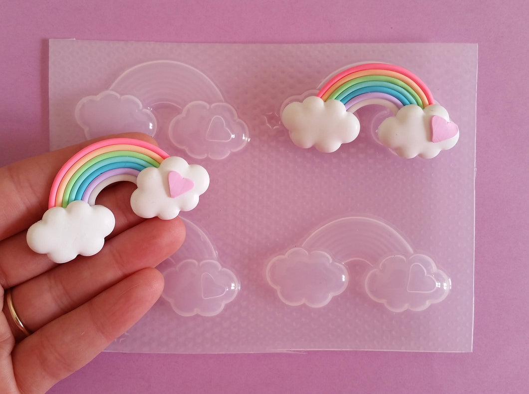Large 3D Rainbow Clouds Mold