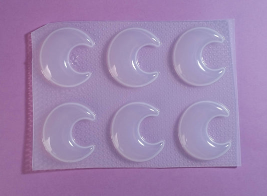 1.5" Bubble Crescent Moon Plastic Mold
