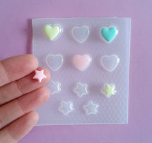 Load image into Gallery viewer, Tiny Bubble Hearts &amp; Star Mold
