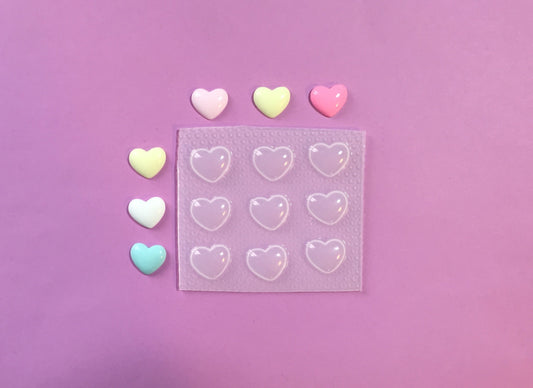 Tiny Bubble Heart Mold