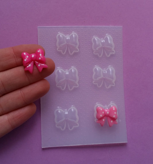 1.2 cm Small Kawaii Bows Plastic Mold 🎀