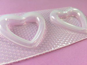 Large Hollow Bubble Heart Mold