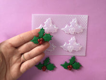 Load image into Gallery viewer, 1.7&quot; Christmas Holly Plastic Mold