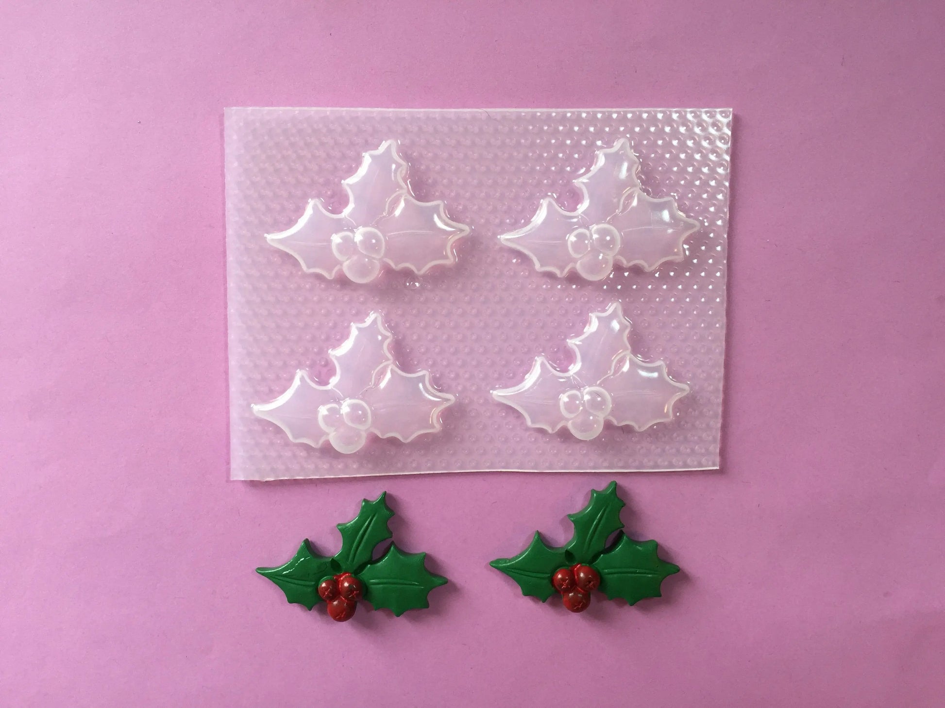 Holly Plastic Mold The Crafts and Glitter Shop