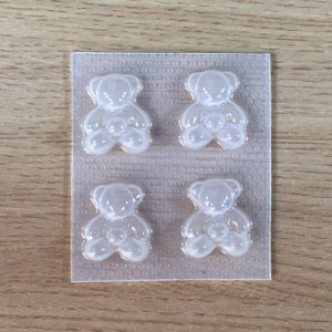 3cm Teddy Bear Flexible Plastic Mold