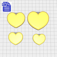 Load image into Gallery viewer, STL File Puffy Hearts - for 3D printing - FILE ONLY