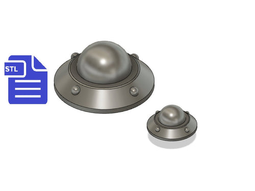 ufo ship STL File - for 3D printing - FILE ONLY - alien outer space spaceship space ship flying saucer