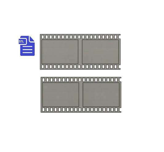 Vintage Film Strip STL File - for 3D printing - FILE ONLY