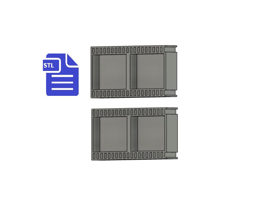 Vintage Film Strip STL File - for 3D printing - FILE ONLY