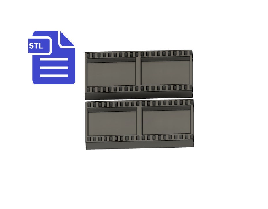 Vintage Film Strip STL File - for 3D printing - FILE ONLY