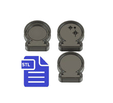 Load image into Gallery viewer, Snow globe STL File - for 3D printing - FILE ONLY - with tray ready for silicone mold making - diy freshies mold