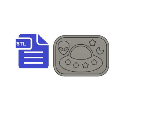 ufo ship STL File - for 3D printing - FILE ONLY - with tray included ready for silicone mold making - diy freshies mold