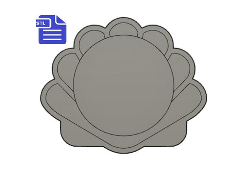 Sea Shell Coaster STL File - for 3D printing - FILE ONLY