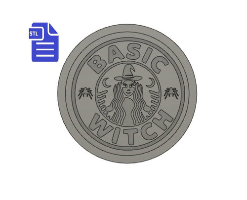 Basic Witch STL File - for 3D printing - FILE ONLY - deep version ideal to make molds for soap or bath bomb making