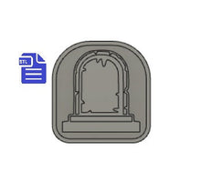 Load image into Gallery viewer, Tombstone STL File - for 3D printing - FILE ONLY - with tray included to make silicone molds - diy freshies mold